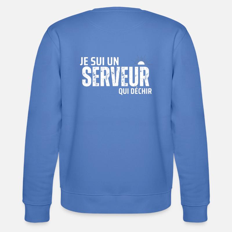 Ich bin ein rockender Kellner - Stanley/Stella Unisex Bio-Sweatshirt CHANGER  - Blau