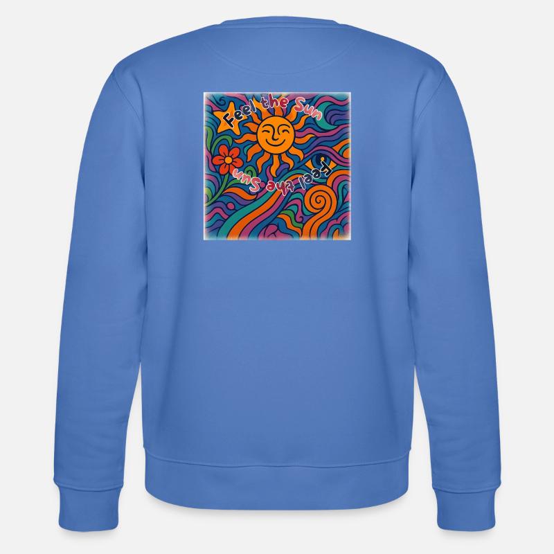 Feel the Sun - Sommer Design - Stanley/Stella Unisex Bio-Sweatshirt CHANGER - Blau