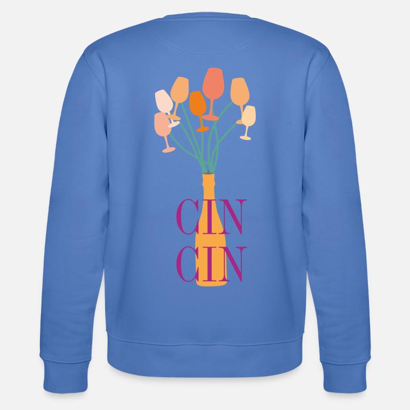 Aperitif Typografie - Stanley/Stella Unisex Bio-Sweatshirt CHANGER - Blau