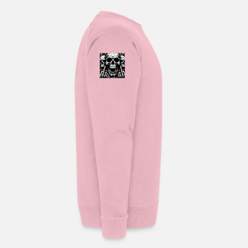 Rock 'n' Roll-Design > Skelettköpfe Statement > - Stanley/Stella Unisex Bio-Sweatshirt CHANGER  - Hellrosa