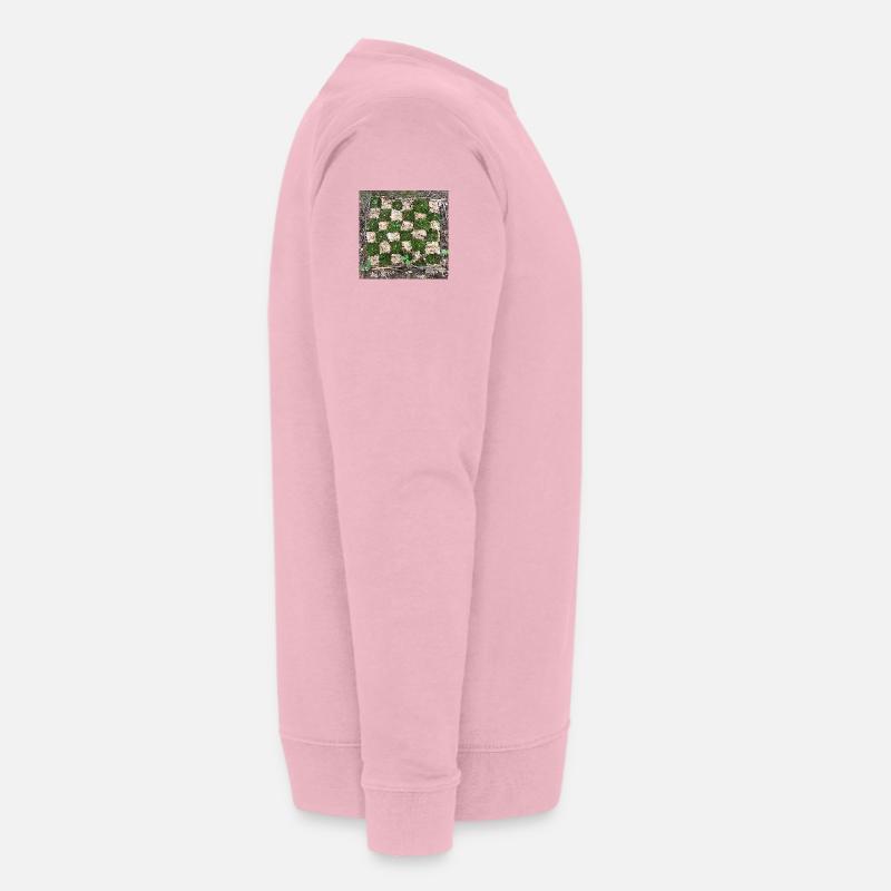 Waldpflanzen Musterdesign - Stanley/Stella Unisex Bio-Sweatshirt CHANGER  - Hellrosa