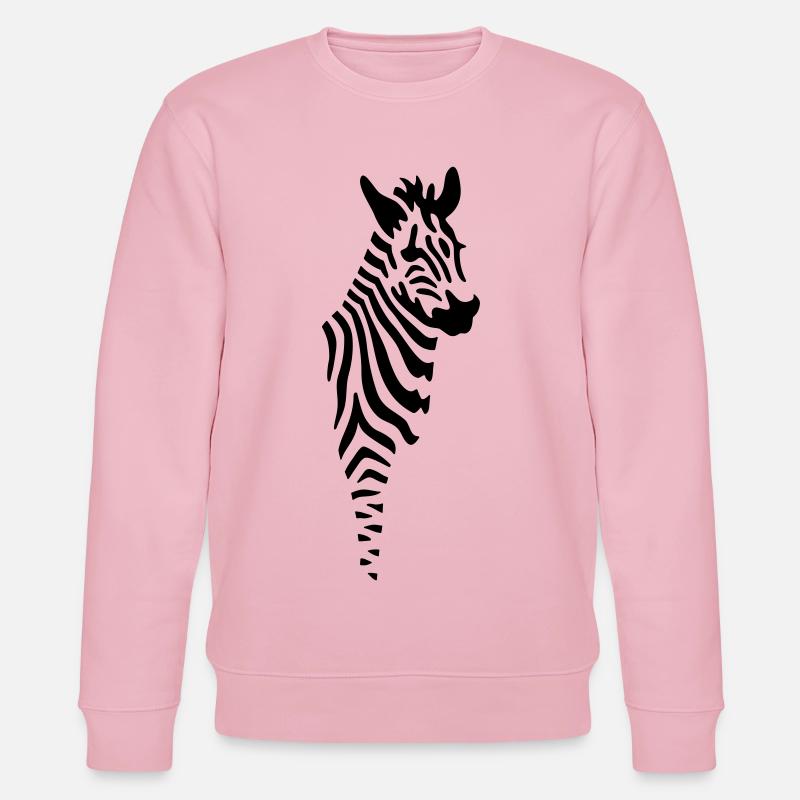 Zebra - Stanley/Stella Unisex Bio-Sweatshirt CHANGER  - Hellrosa