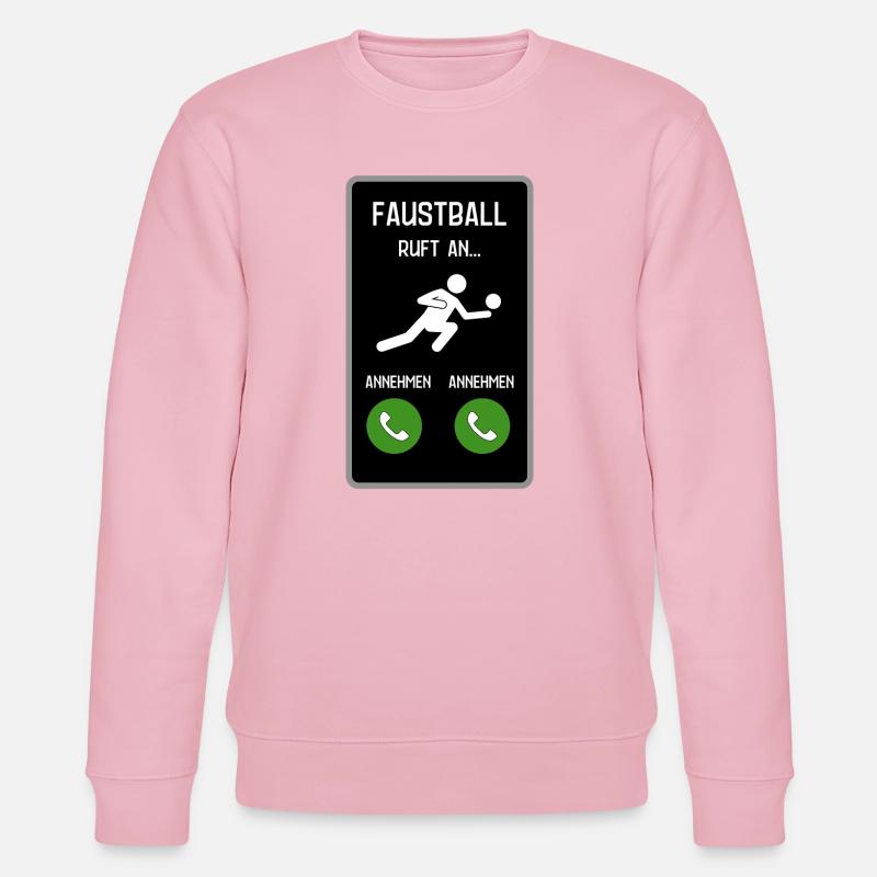 Faustball ruft an - Stanley/Stella Unisex Bio-Sweatshirt CHANGER  - Hellrosa
