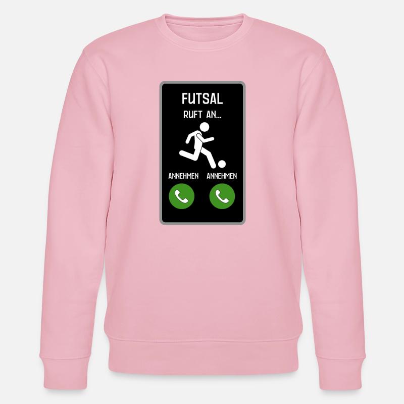 Futsal ruft an - Stanley/Stella Unisex Bio-Sweatshirt CHANGER  - Hellrosa