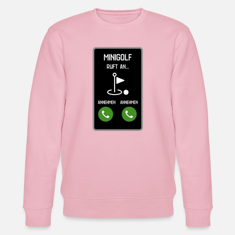 Minigolf ruft an - Stanley/Stella Unisex Bio-Sweatshirt CHANGER  - Hellrosa