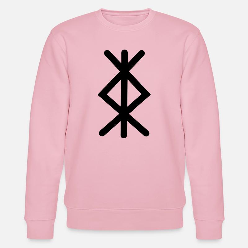 Symbol Wikingerschutz - Stanley/Stella Unisex Bio-Sweatshirt CHANGER  - Hellrosa