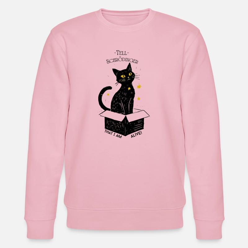 Le chat de Schrödinger - Sweat bio CHANGER Stanley/Stella Unisexe - rose pâle