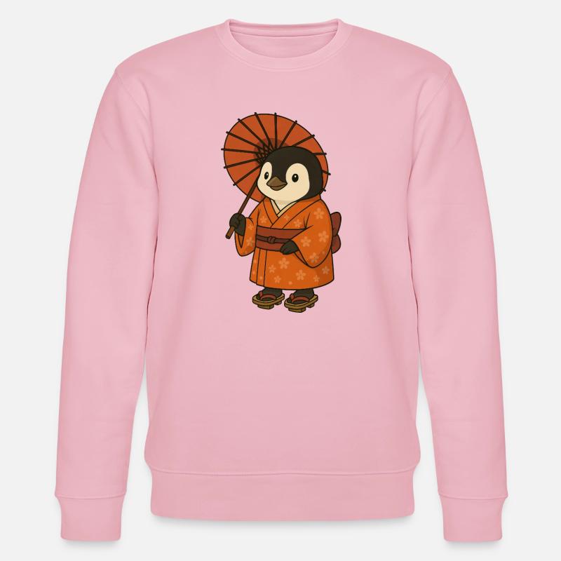 Mignon Pingouin Japon Anime Tradition - Sweat bio CHANGER Stanley/Stella Unisexe - rose pâle