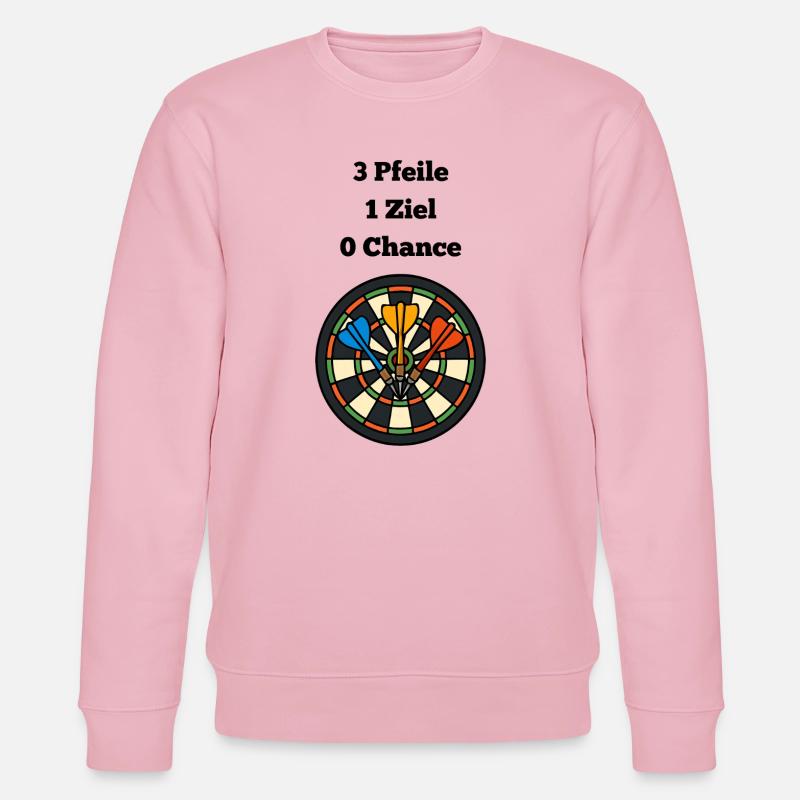 Volltreffer Dartboard Design - Stanley/Stella Unisex Bio-Sweatshirt CHANGER  - Hellrosa