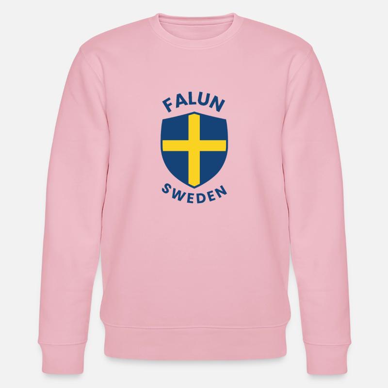 Falun Sweden Shield Tee - Stanley/Stella Unisex Bio-Sweatshirt CHANGER  - Hellrosa