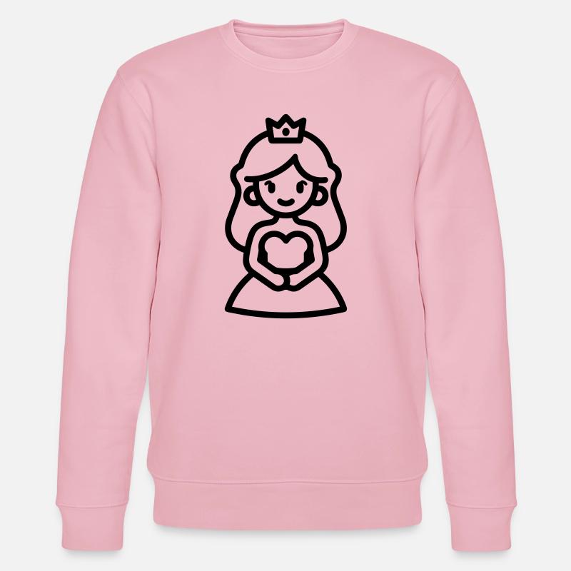 Prinzessin - Stanley/Stella Unisex Bio-Sweatshirt CHANGER  - Hellrosa