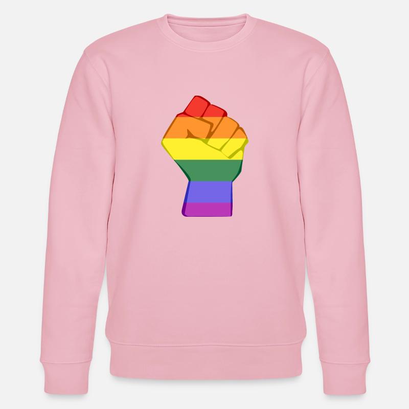 LGBT Faust - Stanley/Stella Unisex Bio-Sweatshirt CHANGER  - Hellrosa