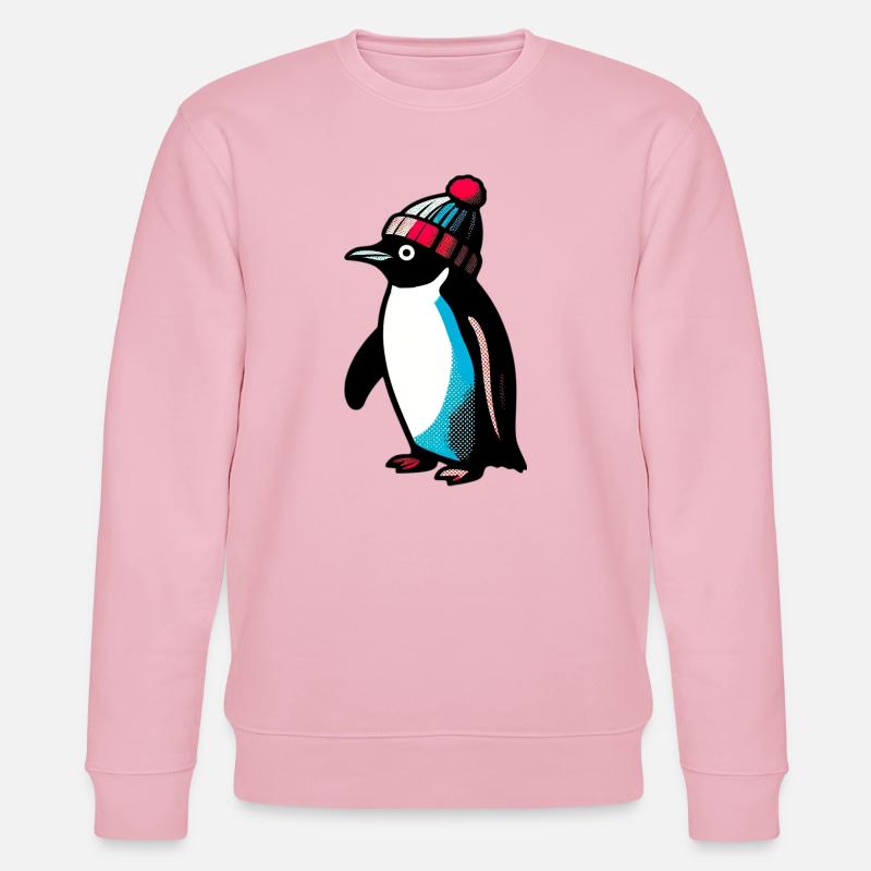 Pinguin - Stanley/Stella Unisex Bio-Sweatshirt CHANGER  - Hellrosa