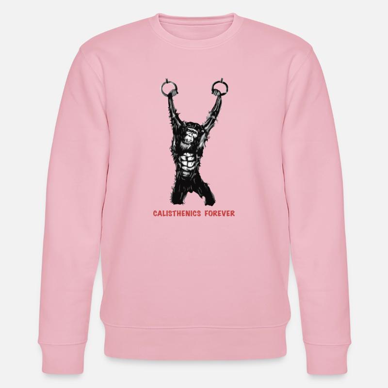 Calisthenics Evolution - Gymnastikringe - Stanley/Stella Unisex Bio-Sweatshirt CHANGER  - Hellrosa