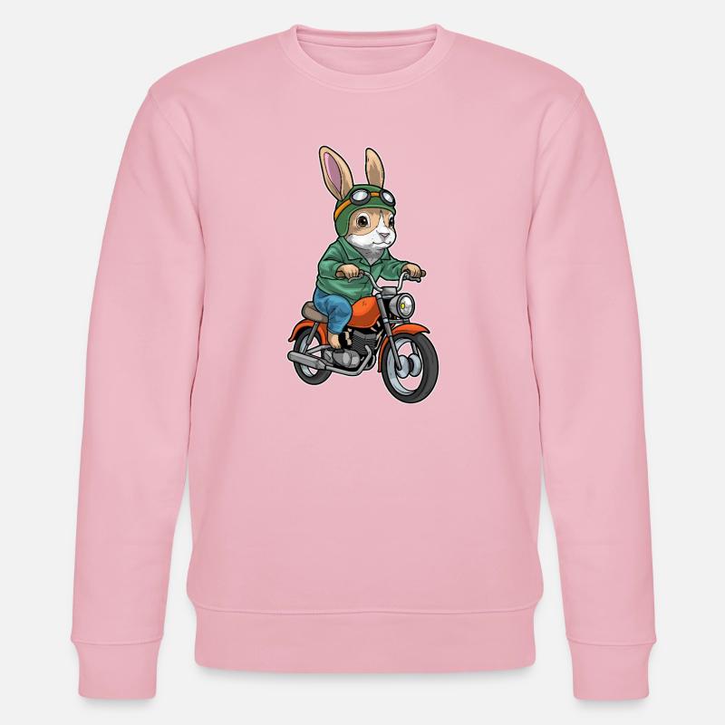 Hase Motorrad - Stanley/Stella Unisex Bio-Sweatshirt CHANGER  - Hellrosa