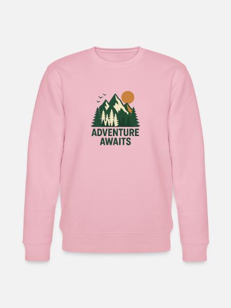 Abenteuerwald Berglandschaft - Stanley/Stella Unisex Bio-Sweatshirt CHANGER - Hellrosa