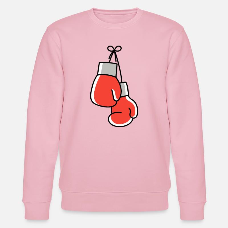 Boxen Boxhandschuhe Symbol - Stanley/Stella Unisex Bio-Sweatshirt CHANGER  - Hellrosa