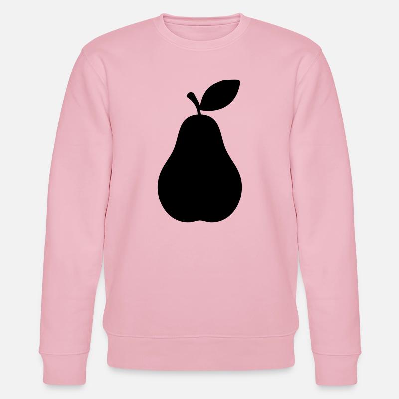 Pear Silhouette – Elegant Fruit Design - Stanley/Stella CHANGER Unisex Organic Sweatshirt - cotton pink