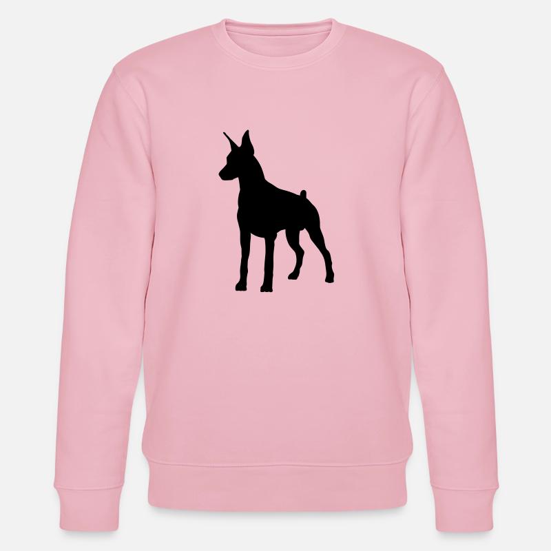 Dobermann Pincher - Stanley/Stella Unisex Bio-Sweatshirt CHANGER  - Hellrosa