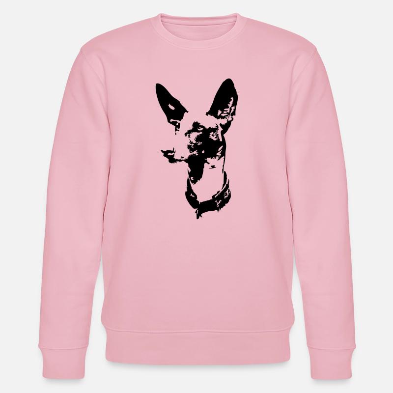 Podenco Kopf - Stanley/Stella Unisex Bio-Sweatshirt CHANGER  - Hellrosa