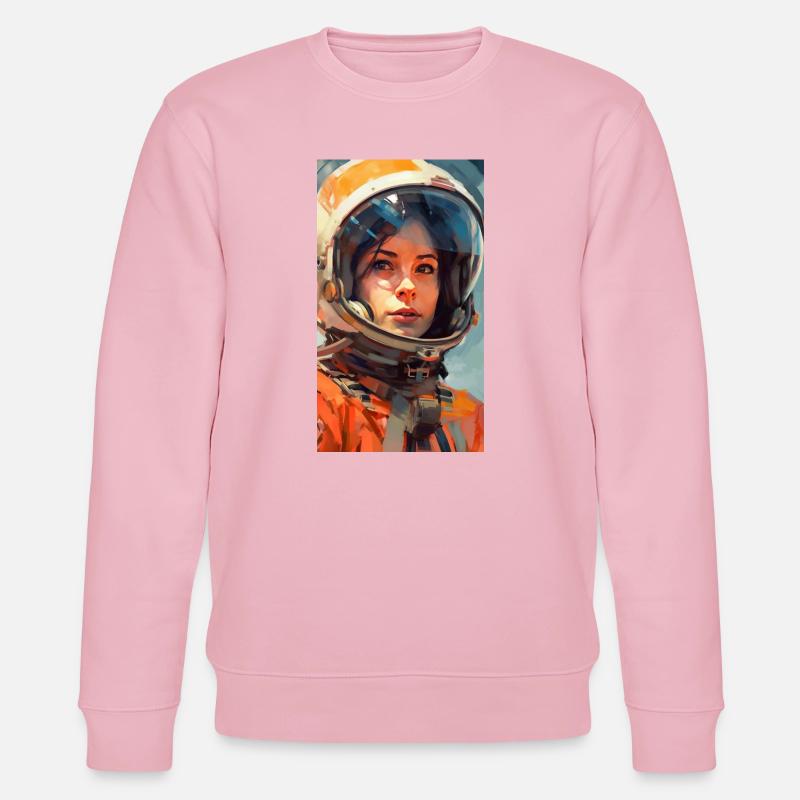 Fille de l’espace - Sweat bio CHANGER Stanley/Stella Unisexe - rose pâle