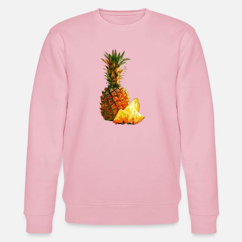 Ananas - Stanley/Stella Unisex Bio-Sweatshirt CHANGER  - Hellrosa