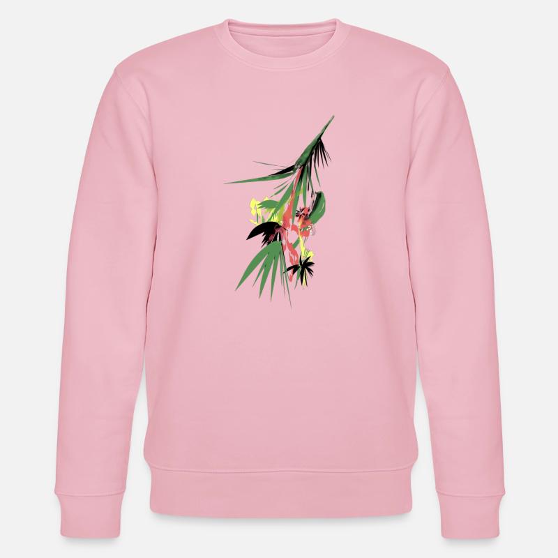 Tropische Farbexplosion - Stanley/Stella Unisex Bio-Sweatshirt CHANGER - Hellrosa