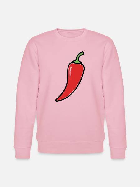 Chili Schote Scharf Comic - Stanley/Stella Unisex Bio-Sweatshirt CHANGER  - Hellrosa