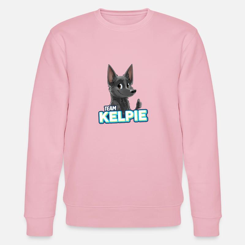 TEAM Kelpie - Blau - Stanley/Stella Unisex Bio-Sweatshirt CHANGER  - Hellrosa