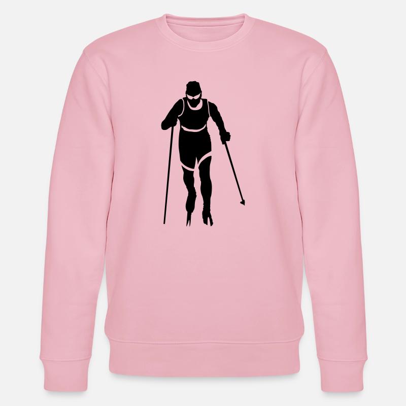 Ski Langlauf - Stanley/Stella Unisex Bio-Sweatshirt CHANGER  - Hellrosa