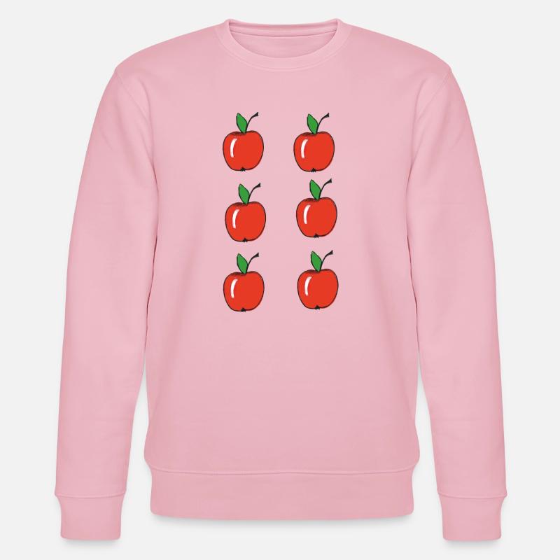 apples Äpfel - Stanley/Stella Unisex Bio-Sweatshirt CHANGER  - Hellrosa