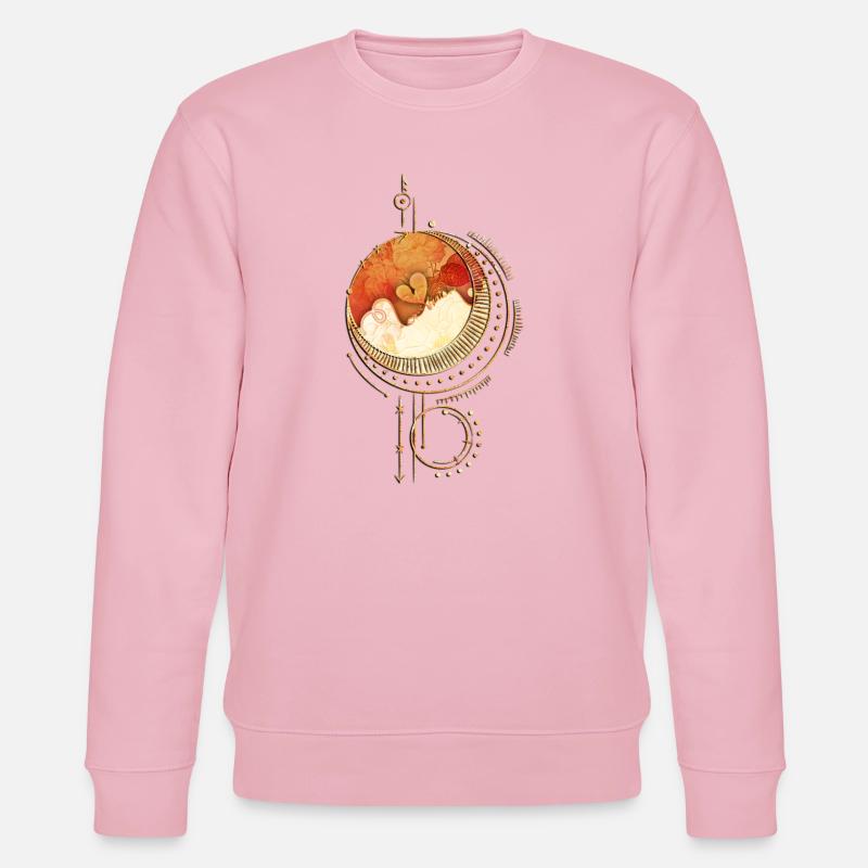 Wunderbare Blumen mit Herz. - Stanley/Stella Unisex Bio-Sweatshirt CHANGER  - Hellrosa