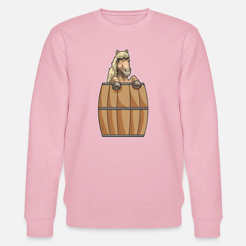 Pferd Fass - Stanley/Stella Unisex Bio-Sweatshirt CHANGER  - Hellrosa