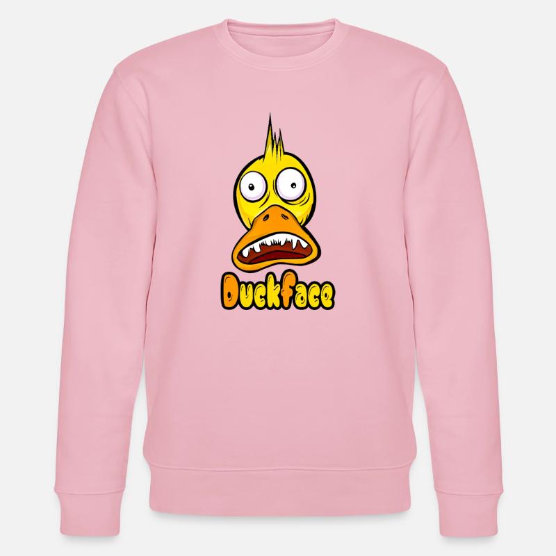 Duckface - Stanley/Stella Unisex Bio-Sweatshirt CHANGER  - Hellrosa