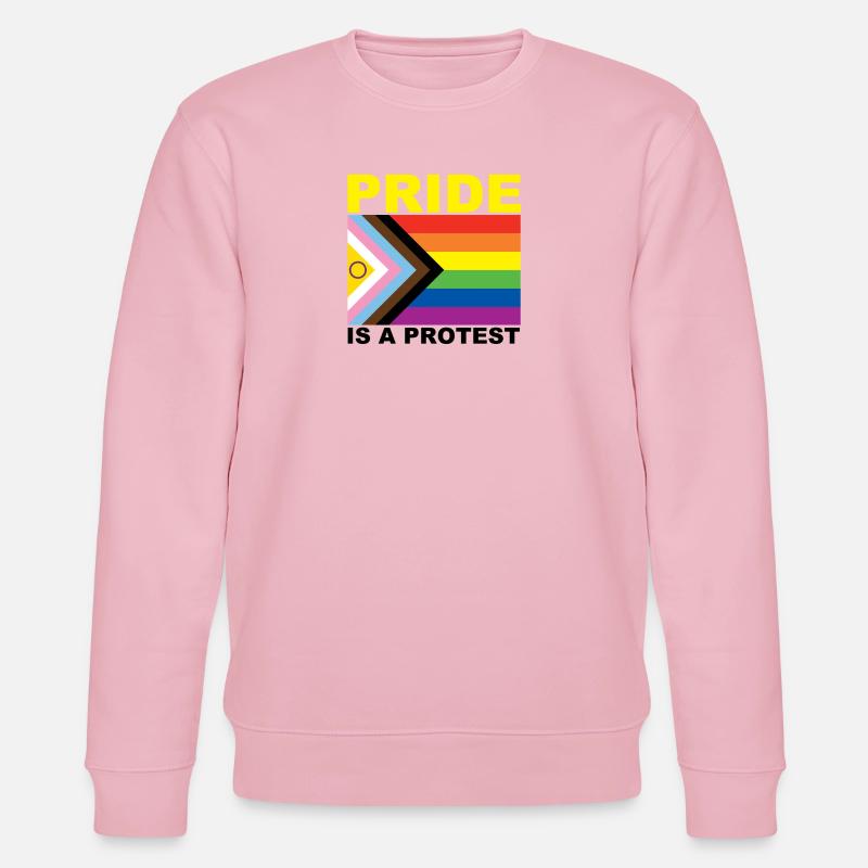 Pride is a Protest - Stanley/Stella Unisex Bio-Sweatshirt CHANGER  - Hellrosa
