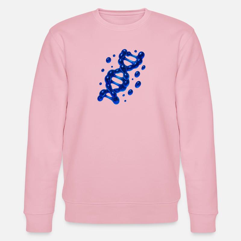 Molécule d’hélice d’ADN 3D Bleu - Sweat bio CHANGER Stanley/Stella Unisexe - rose pâle