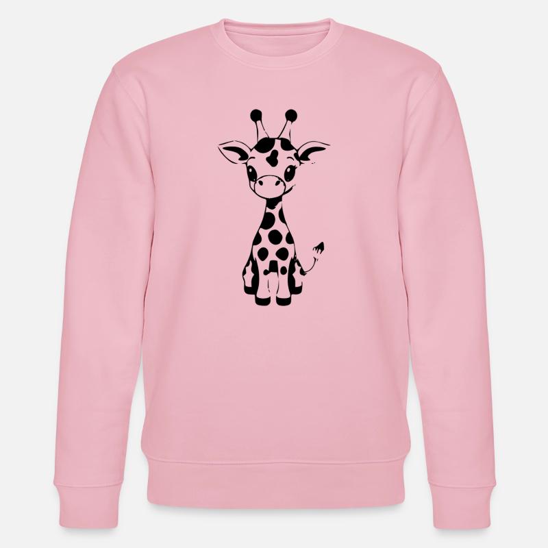 Girafe Bébé Girafe Bébé Enfants - Sweat bio CHANGER Stanley/Stella Unisexe - rose pâle