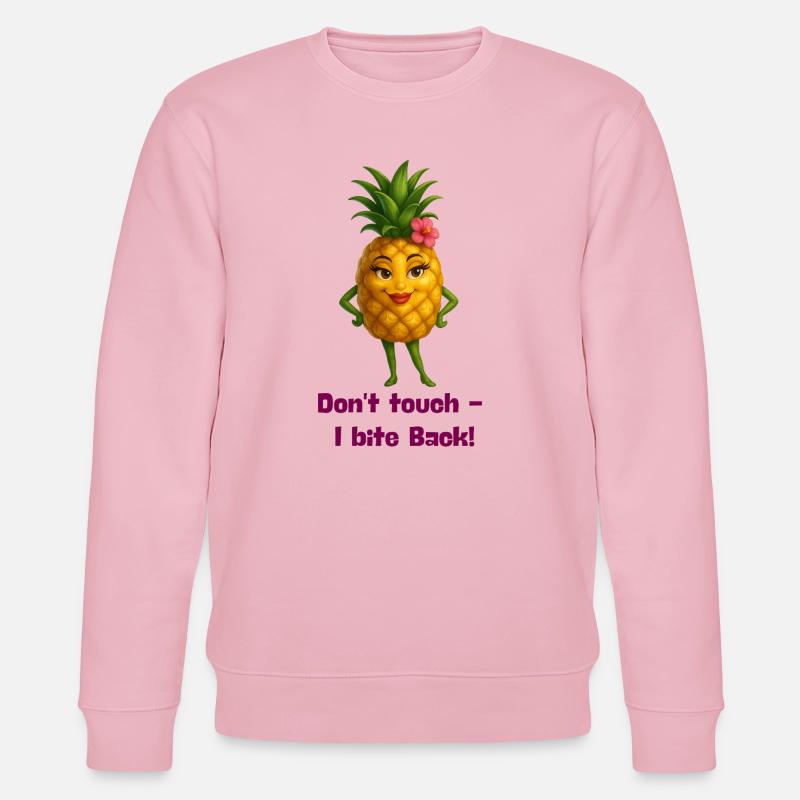 Don´t touch Ananas - Stanley/Stella Unisex Bio-Sweatshirt CHANGER  - Hellrosa