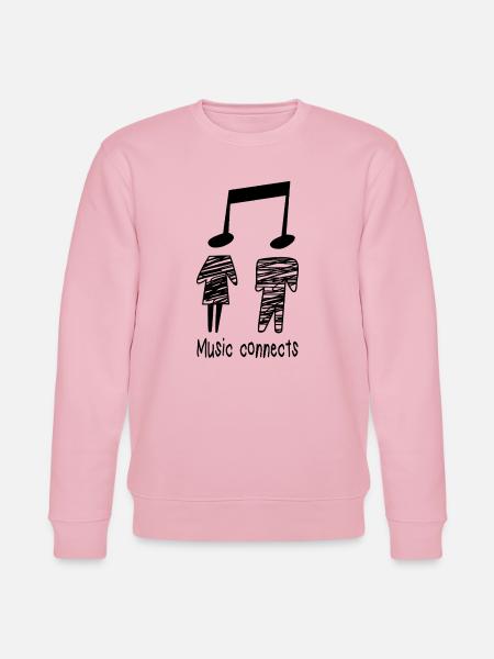 Music Musician Music Teacher Saying Gift Sheet Music - Stanley/Stella CHANGER Unisex Organic Sweatshirt - cotton pink
