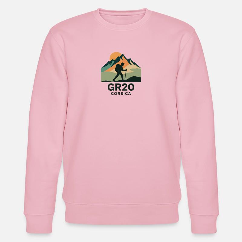 GR 20 KORSIKA - Stanley/Stella Unisex Bio-Sweatshirt CHANGER  - Hellrosa