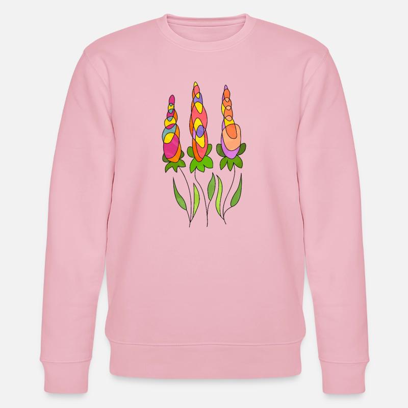 Fleur - Sweat bio CHANGER Stanley/Stella Unisexe - rose pâle