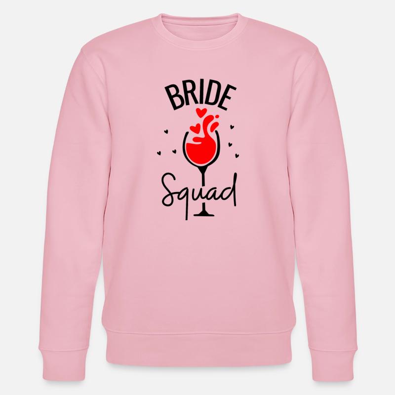 Bride Squad Junggesellinnenabschied - Stanley/Stella Unisex Bio-Sweatshirt CHANGER - Hellrosa
