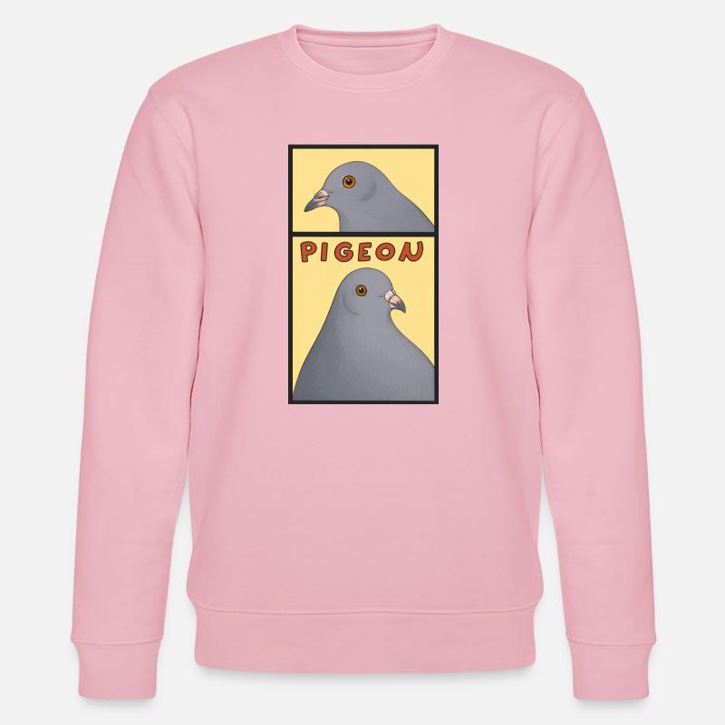 Tauben Panel Pop-Art - Stanley/Stella Unisex Bio-Sweatshirt CHANGER - Hellrosa