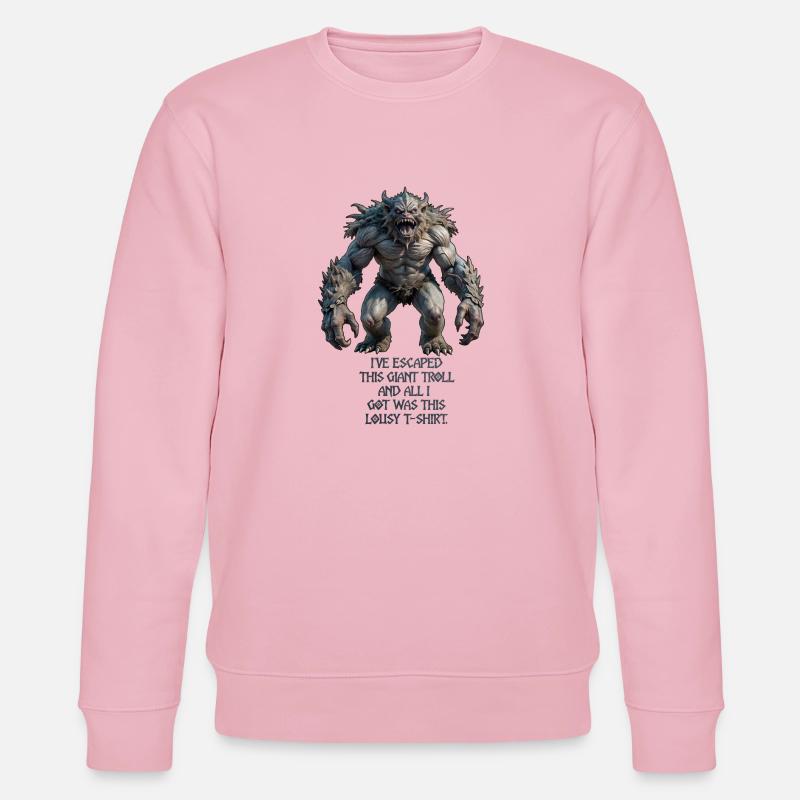Troll-Ärger - Stanley/Stella Unisex Bio-Sweatshirt CHANGER  - Hellrosa