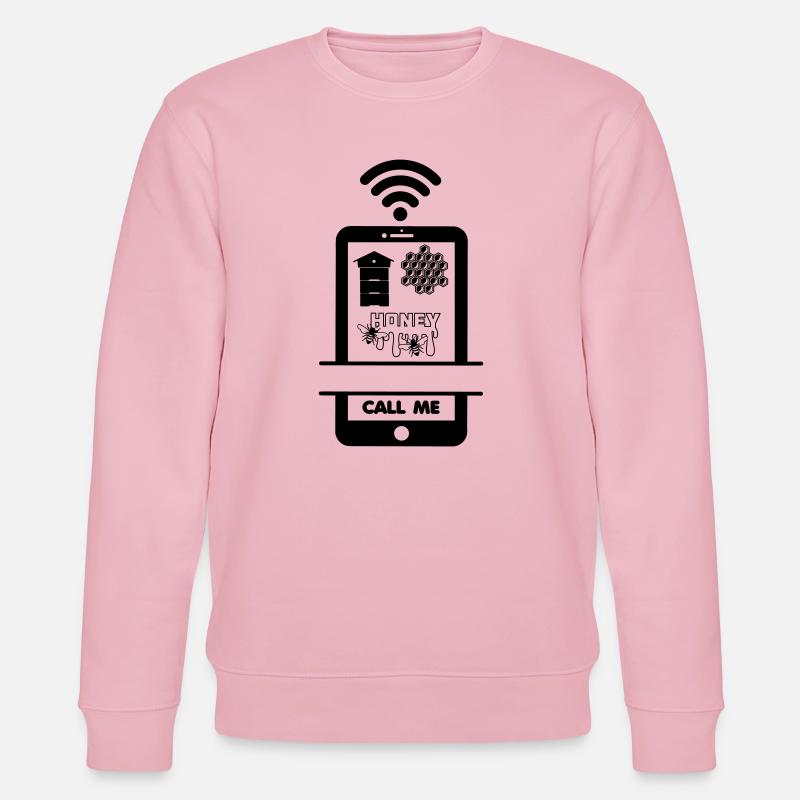 Rufen Sie mich an Imker Honig - Stanley/Stella Unisex Bio-Sweatshirt CHANGER  - Hellrosa