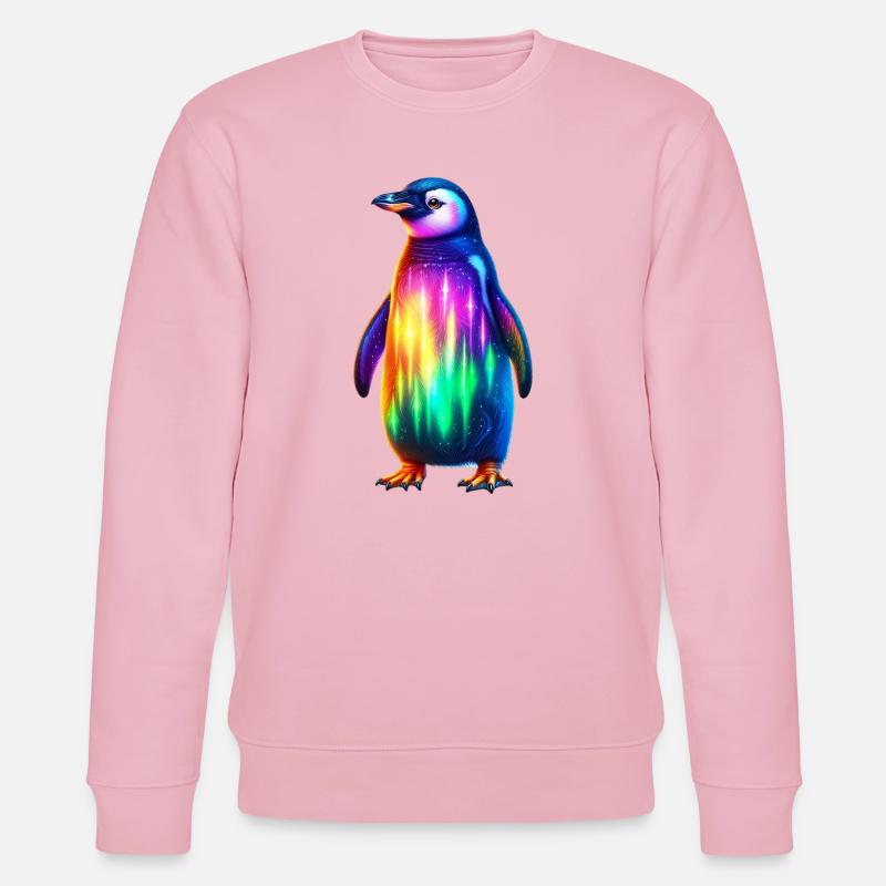 Pinguin - Stanley/Stella Unisex Bio-Sweatshirt CHANGER  - Hellrosa