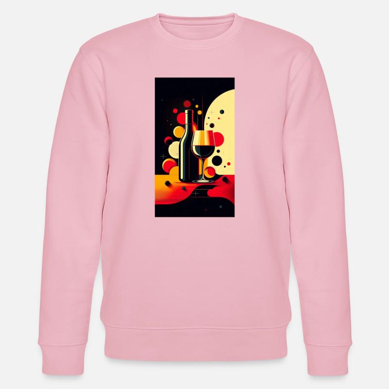 Wein 2 2 - Stanley/Stella Unisex Bio-Sweatshirt CHANGER  - Hellrosa