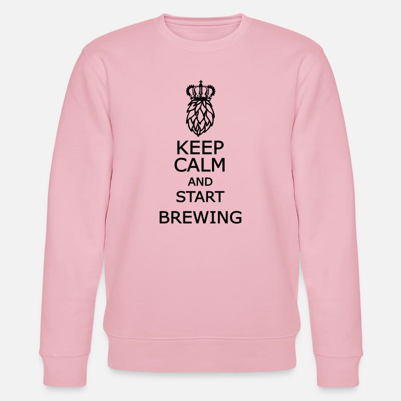 Reste calme et commence à infuser - Sweat bio CHANGER Stanley/Stella Unisexe - rose pâle