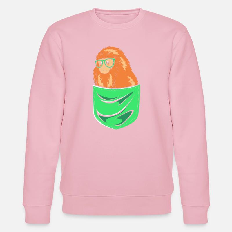 Tamarin Affe - Stanley/Stella Unisex Bio-Sweatshirt CHANGER - Hellrosa