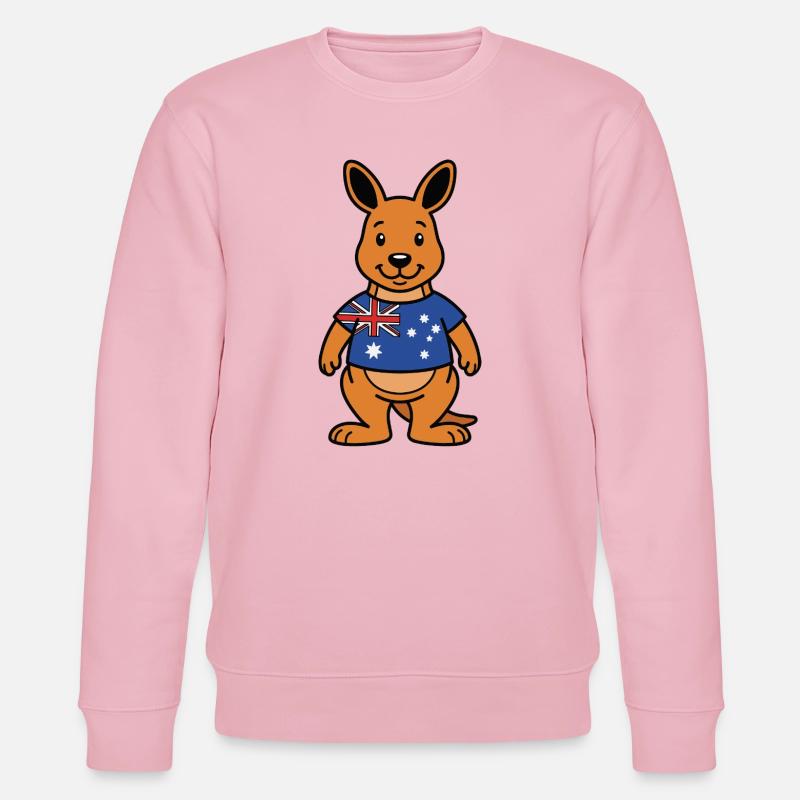 Australia Kangaroo - Stanley/Stella Unisex Bio-Sweatshirt CHANGER  - Hellrosa